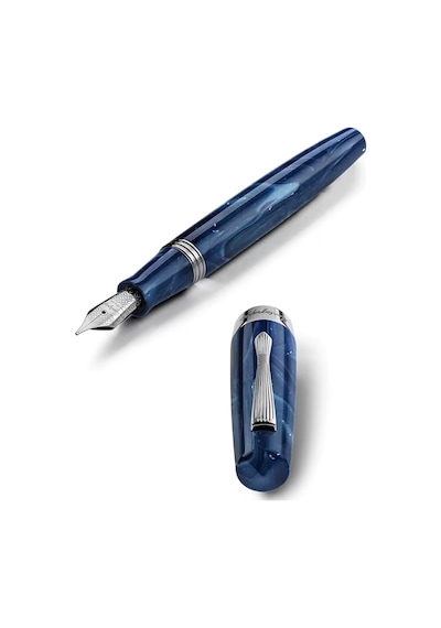 Montegrappa Elmo 02 Nebula Dolma Kalem - F Uç Ise2r2ad Mavi