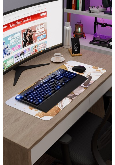 Ningguang Genshin Impact Anime Oyuncu V3 - 70x30 Xl Gaming Mouse Pad Fare Altlığı