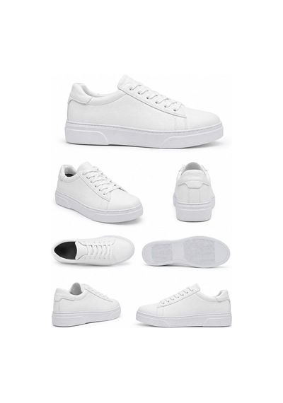 Classics Men Suni Deri Erkek Günlük Beyaz Casual Ayakkabı 7727
