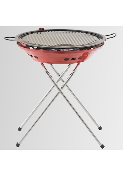 Orgaz Gr-810/3 Çapraz Ayaklı Tüplü Dumansız Mangal Saç Grill Çok Renkli