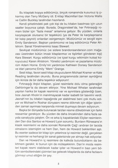 Oathbringer 1. Cilt: Fırtınaışığı Arşivi Üçüncü Roman