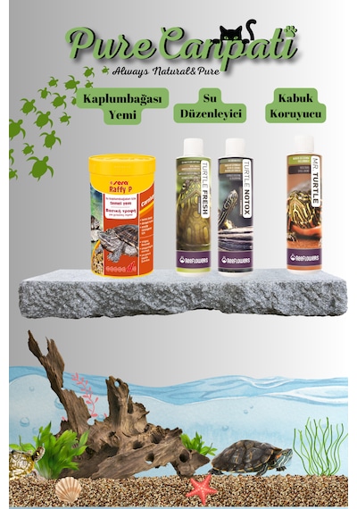Purecanpati Raffy P Nature Yem Ve Kaplumbağa Bakım Seti