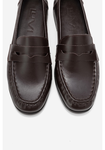 Luvishoes Luvi Shoes Valıa Kahverengi Cilt Hakiki Deri Kadın Loafer Ayakkabı Kahverengi