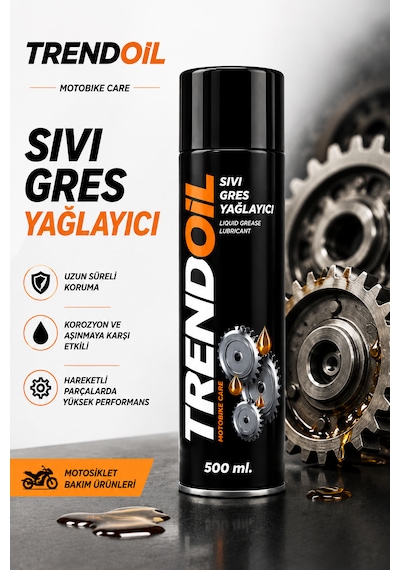 Trendoil Sıvı Gres Yağlayıcı Sprey 500 ML 24'lü