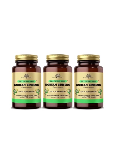 Solgar Korean Ginseng 50 Kapsül 3 Adet