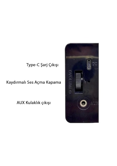 Meir M-568BT Bluetooth Hoparlör Şarjlı Fm Mini Cep Radyosu