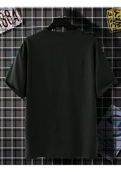 Oversize Kalıp %100 Pamuk Tshırt Wonderful SIYAH