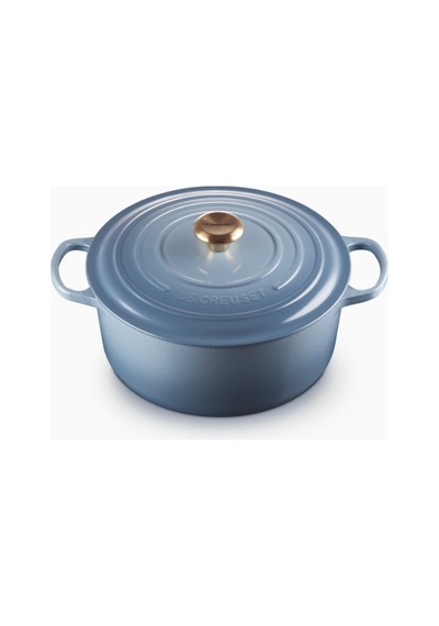 Le Creuset Yuvarlak Ikonik Lüks Döküm Tencere 28 Cm Açık Mavi