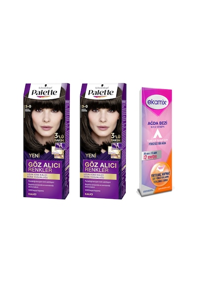 Palette Göz Alıcı Saç Boyası 3.0 Koyu Kahve 2 Adet
