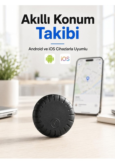 Tr Akıllı Gps Takip Cihazı Android Ve İos Uyumlu 2 Yıl Pil Ömürlü Mini Konum Bulucu