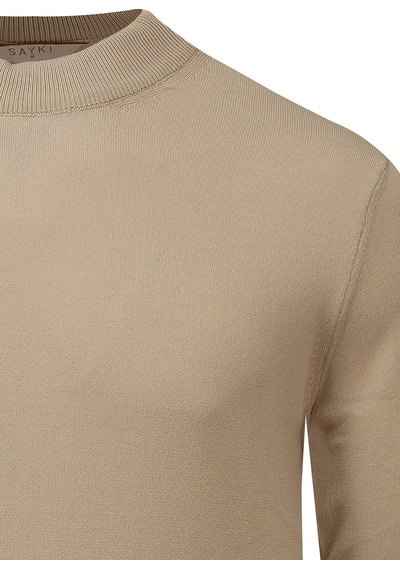 Hatemoğlu Camel Regular Fit Yarım Balıkçı Yaka Rayon Kazak 2977657 Camel