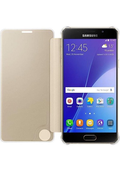 Galaxy Uyumlu A5 2016 A510f İle Uyumlu Clear View Cover Altın Ef-za510cfegww Gold
