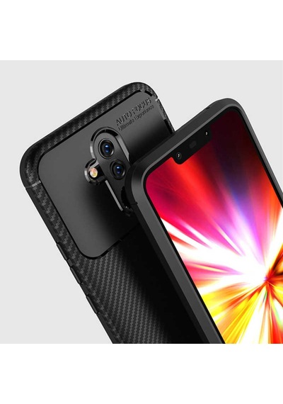 Huawei Mate 20 Lite Kilif Karbon Silikon Case 389460319
