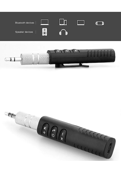 Kablosuz Aux Araç Kiti Bluetooth 5.0 Alıcı Adaptörü 3.5mm Jack