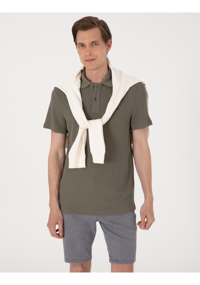 Pierre Cardin Erkek Haki Tişört 50309946-vr027 Haki