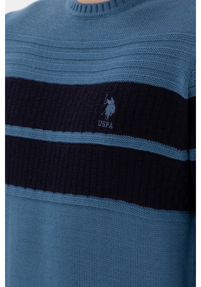 U.S. Polo Assn. Erkek Slim Fit Bisiklet Yaka Saks Kazak 50293041-VR032 U.S. Polo Assn. Erkek Slim Fit Bisiklet Yaka Saks Kazak 50293041-VR032