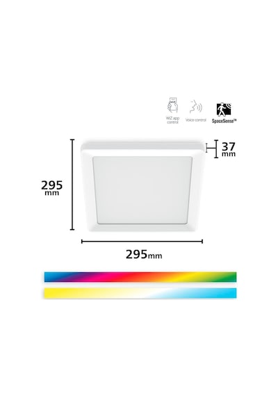 Wiz Beyaz Akıllı Sıva Üstü Rgb Kare Panel Tavan Armatürü 12w Genel