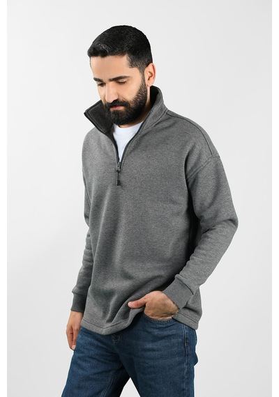 Balins Unisex Balıkçı Yaka Antrasit Sweatshirt Çok Renkli