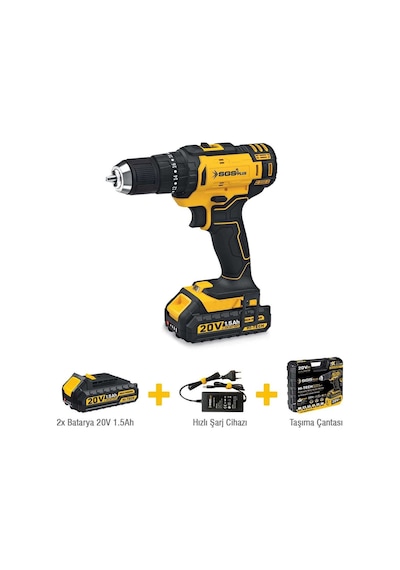 Plus 5248 Akülü Darbeli Matkap Seti 20 Volt Diğer