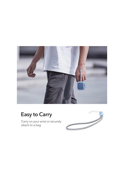 Apple Uyumlu AirPods 4 2024 Halolock Orbit Hybrid Magsafe Kılıf Mavi