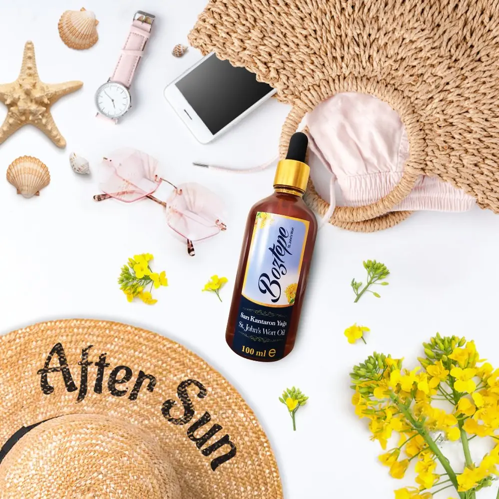 Sarı Kantaron Yağı 100 Ml Damlalıklı Cam Şişe