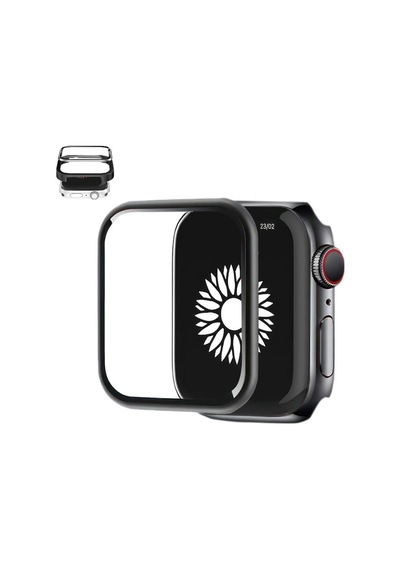 Seri 9 8 7 45mm Plastik Çerçeve Watch Ekran Koruyucu Kırılmaz Cam Yüksek Hassasiyetli Tam Kaplayan Apple Watch 9 8 7 İle Uyumlu Çok Renkli