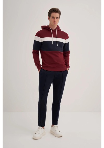 Cazador 5168 Erkek 3 İplik Sweatshirt Bordo
