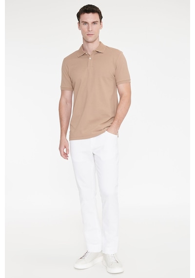 Ac&co Erkek Beyaz 360 Derece Her Yöne Esneyen Rahat Slim Fit Pantolon