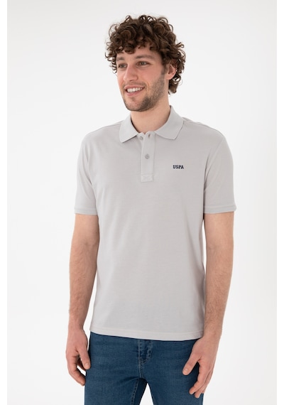 U.S. Polo Assn. Erkek Regular Fit Polo Yaka Açık Gri Basic Tişört 50306007-VR001 U.S. Polo Assn. Erkek Regular Fit Polo Yaka Açık Gri Basic Tişört 50306007-VR001
