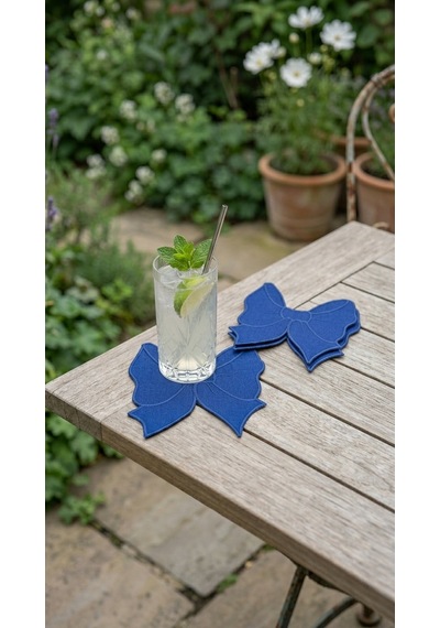Rosea Azure Embroiderered Kokteyl Peçetesi