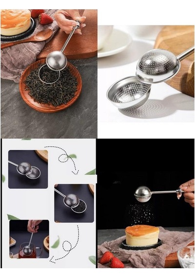 Zhlhome Bitki Çayı Süzgeci Çay Demleme Aparatı Gümüş