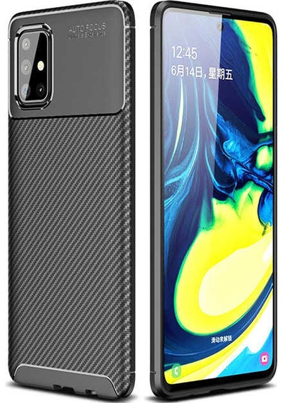 Samsung Uyumlu Galaxy A71 Kılıf Zore Negro Silikon Kapak Kahverengi