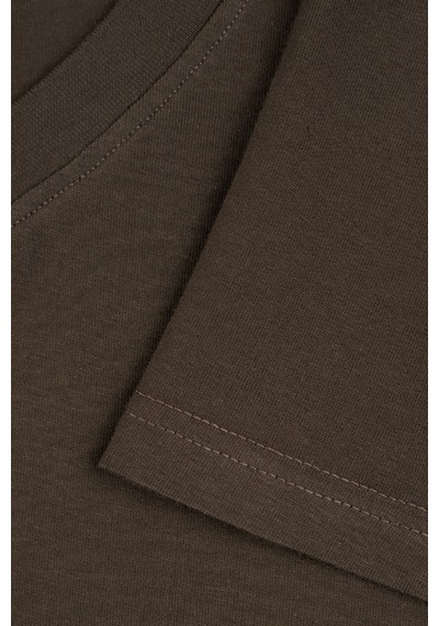 Goffra Kadın Vision V Yaka Premium Kalite Yoğun Dokulu Pamuklu T-shirt Kahverengi W102-r0220-07 Goffra Kadın Vision V Yaka Premium Kalite Yoğun Dokulu Pamuklu T-shirt Kahverengi W102-r0220-07