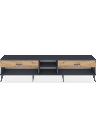 Arges Tv Ünitesi Tek Raflı 2 Çekmeceli 220x30x51 Antrasit-antrasit/çam Antrasıt/atlas Çam - Antrasıt Arges Tv Ünitesi Tek Raflı 2 Çekmeceli 220x30x51 Antrasit-antrasit/çam Antrasıt/atlas Çam - Antrasıt