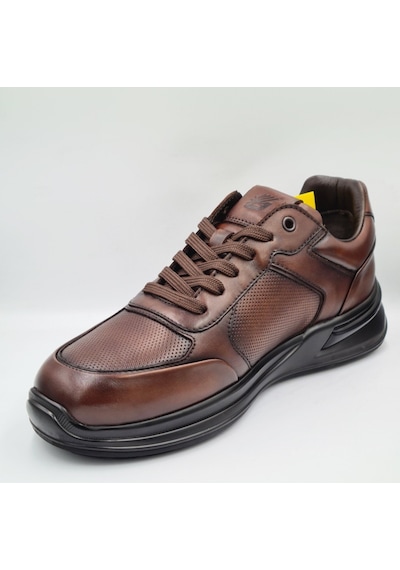 Greyder 18602 5k Kahve Hakiki Deri Erkek Günlük Casual Urban Ayakkabı Kahve