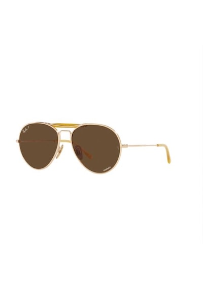 Ray-Ban 8063 9205an Kahverengi Titanyum Polarize Güneş Gözlüğü