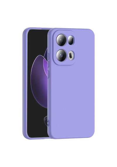 Oppo Reno 13 Pro Kılıf Yumuşak Silikon Kamera Korumalı Lansman Celikaksesuar Lila