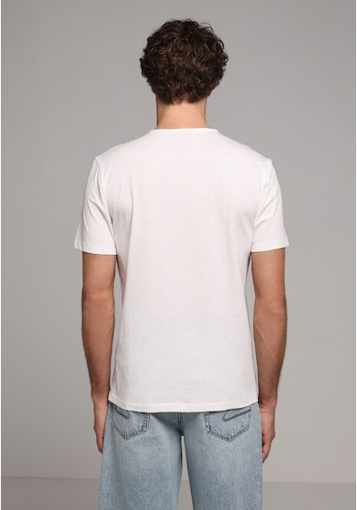 Colin's Colins Regular Fit V Yaka Düz Erkek Beyaz Kısa Kol Tişört Cl1058584 Q1.v1 Ofw