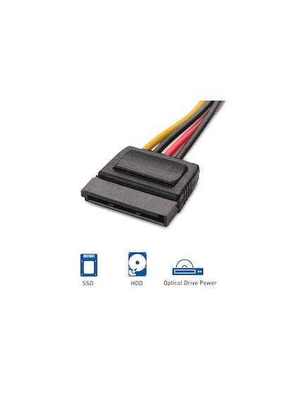 Sata Molex Çevirici SATA 15 Pin Dişi Molex 4 Pin Erkek Güç Kablosu