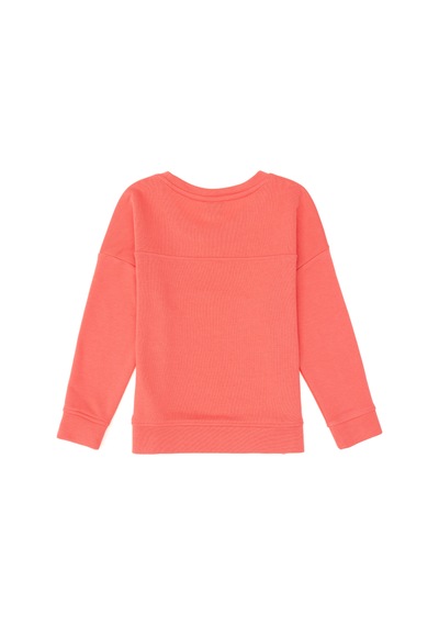 U.S. Polo Assn. Kız Çocuk Nar Çiçeği Bisiklet Yaka Basic Sweatshirt 50296391-VR239