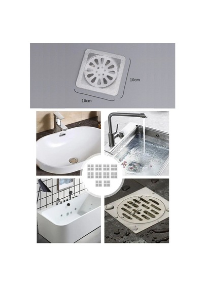 Buffer 10'lu Banyo Ve Mutfak Lavabo Gider Filtresi Süzgeç