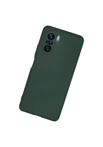 Xiaomi Poco F3 Uyumlu Kılıf Nano İçi Kadife Silikon - Koyu Yeşil