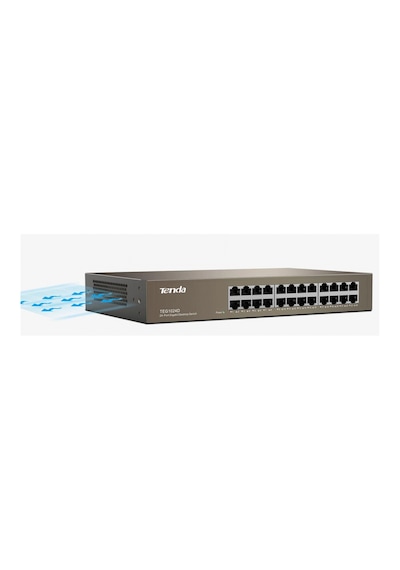 Tenda Teg1024d 24 Port 10-100-1000 Mbps Switch Çelik Kasa Rack Mount