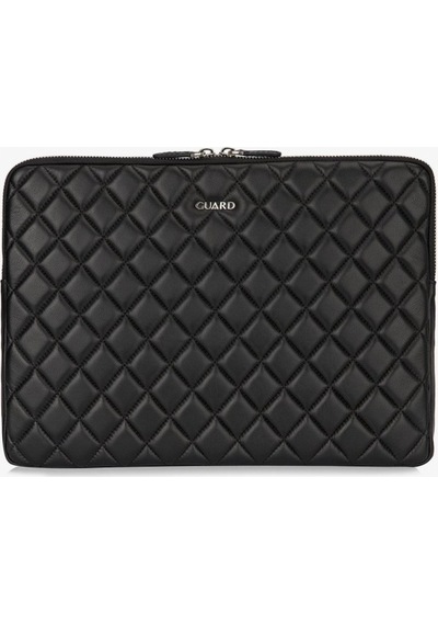 Guard 1852 Kuzu Derisi Siyah Ipad Kılıfı Siyah