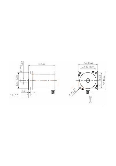 23Hs5628 Nema 23 Step Motor