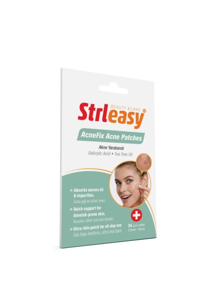 Strleasy Acnefix Akne Yarabandı - 36 Adet Şeffaf, Ultra İnce Ve Koruyucu