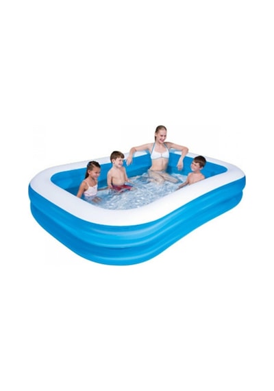Bestway 12819 211x132x46 Cm Jumbo Dikdörtgen Şişme Havuz Çok Renkli