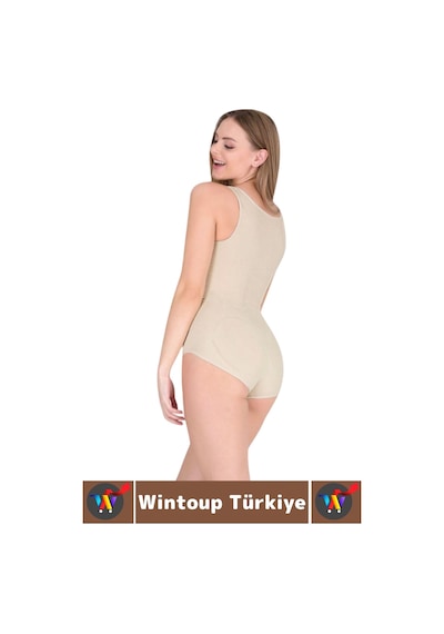 Wintoup Karın Bel Göğüs Şekillendiren Sıkılaştıran Toparlayan Postür Düzelten Kadın Ağraflı Zıbın Korse Ten