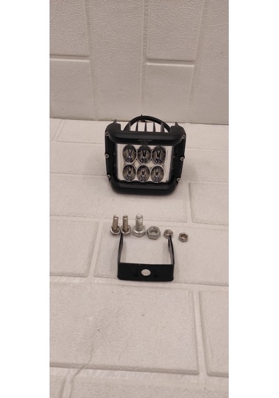Off Road Çalışma Lambası Çakarlı Beyaz-turuncu 12v-30v 18w