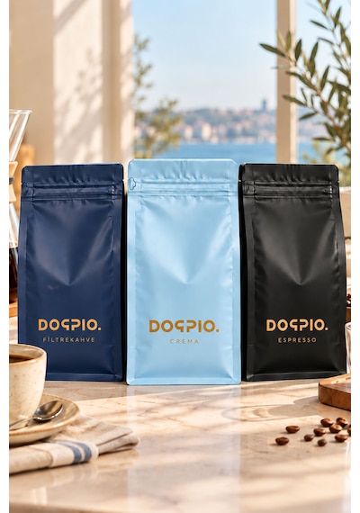 Doppio. 3'lü Tanışma Paketi I Crema + Espresso + Filtre Kahve I Öğütülmüş 3x250gr Filtre Kahve Makinesi